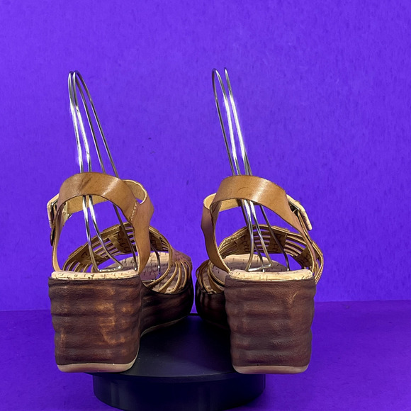 Korks-Ease Women's Size 11 M Marley Tan Ankle Strap Platform Wedges Sandals-NEW - Picture 4 of 8